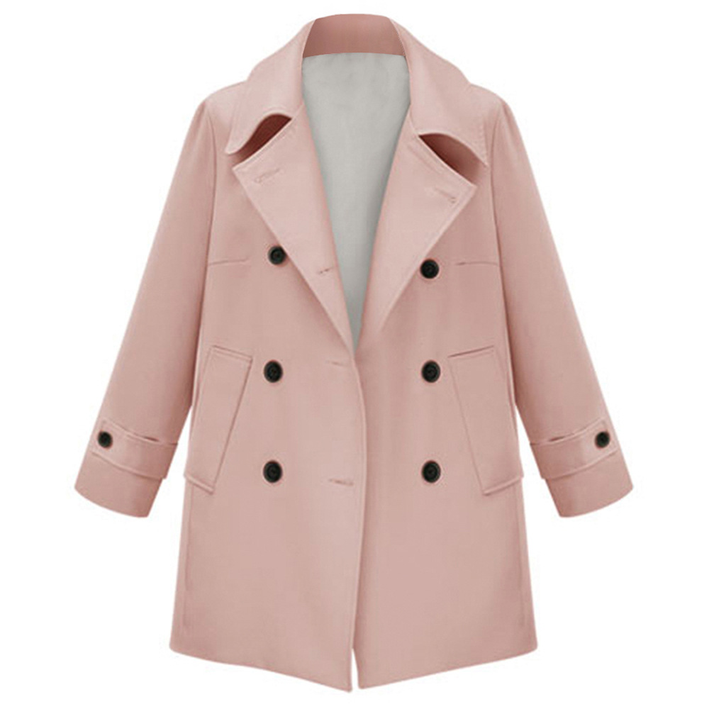 Women's Woolen Coat Double-Breasted Suit Collar Long-Sleeved Coat 2022 Autumn New, Pink
Women's Woolen Coat Double-Breasted Suit Collar Long-Sleeved Coat 2022 Autumn New, Pink