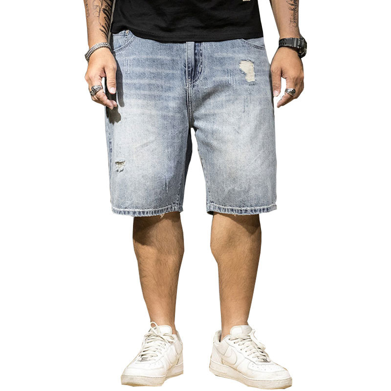 Will Men's Jeans See Plus Size -6xl 7xl Thin Shorts Torn From Five Points 7rws, Blue
Will Men's Jeans See Plus Size -6xl 7xl Thin Shorts Torn From Five Points 7rws, Blue