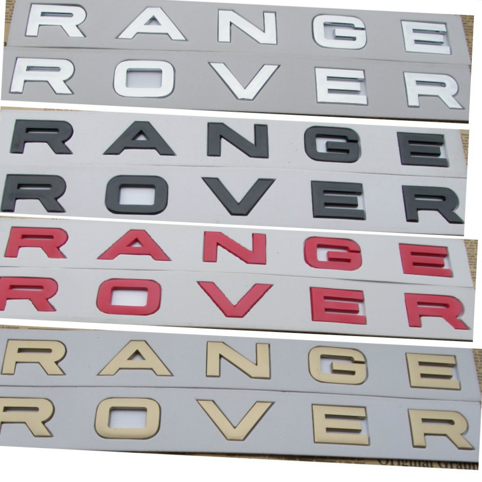 Number Letters Word RANGE ROVER Car Trunk Badge Emblem Badges Emblems for Range Rover
Number Letters Word RANGE ROVER Car Trunk Badge Emblem Badges Emblems for Range Rover