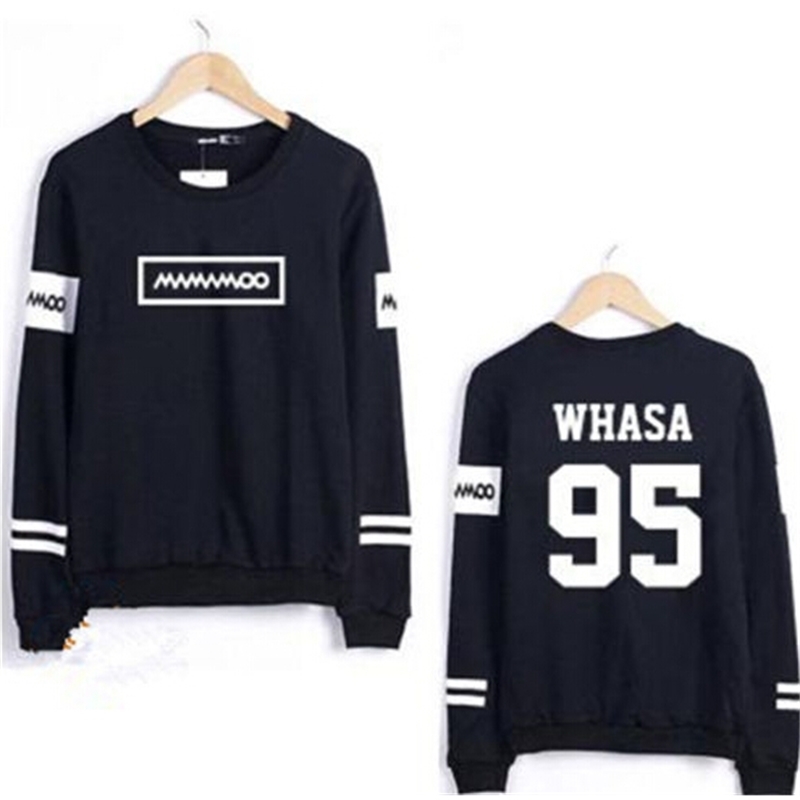 Kpop mamamoo solar moonbyul member name printing o neck thin sweatshirt for spring fashion pullover hoodies for fans 201204