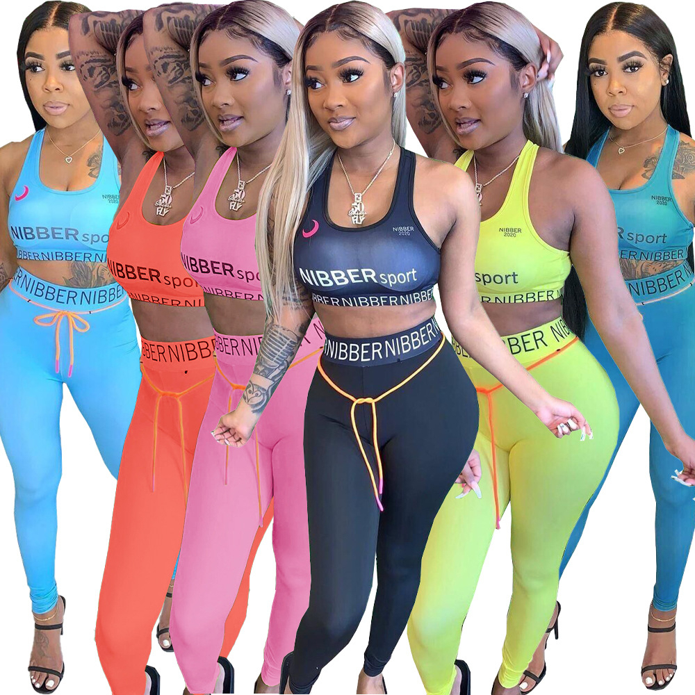 Women Two Piece Tracksuit Sexy Tights Letter Printing Yoga Fitness Set For Ladies Gym Clothing Workout -3XL 825, Blue
Women Two Piece Tracksuit Sexy Tights Letter Printing Yoga Fitness Set For Ladies Gym Clothing Workout -3XL 825, Blue
