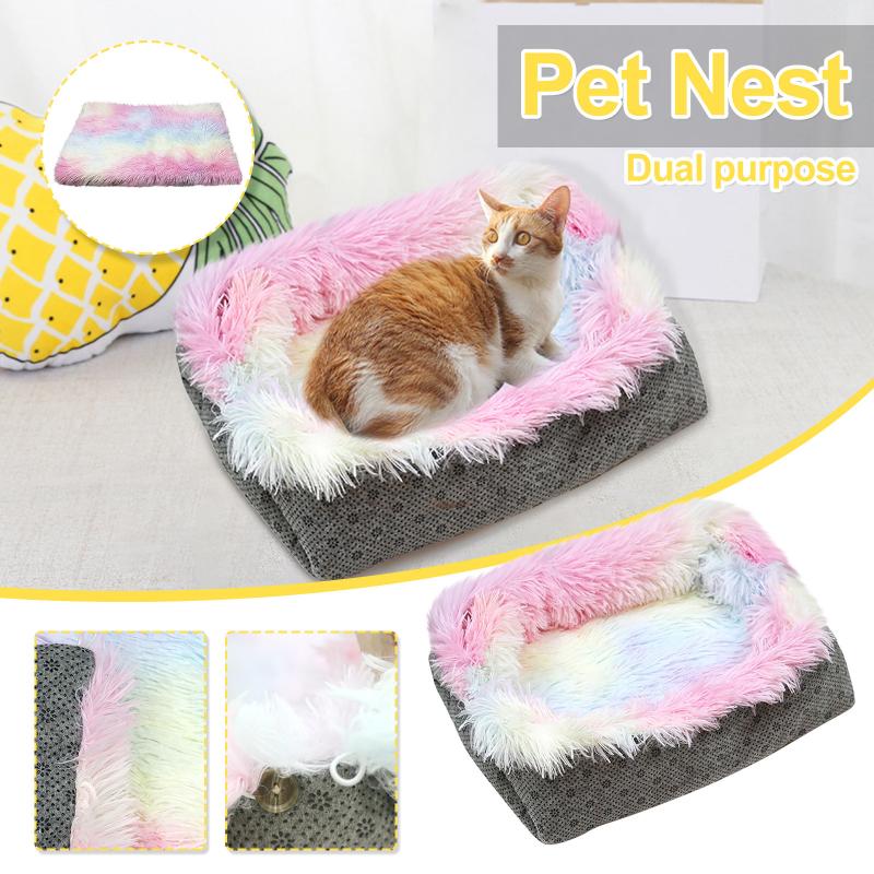 Cat Litter Colorful Two-in-one Cat Litter Bed Plush Pet Mattress Soft Long Plush Dog Basket Pet Cushion Portable Beds
Cat Litter Colorful Two-in-one Cat Litter Bed Plush Pet Mattress Soft Long Plush Dog Basket Pet Cushion Portable Beds
