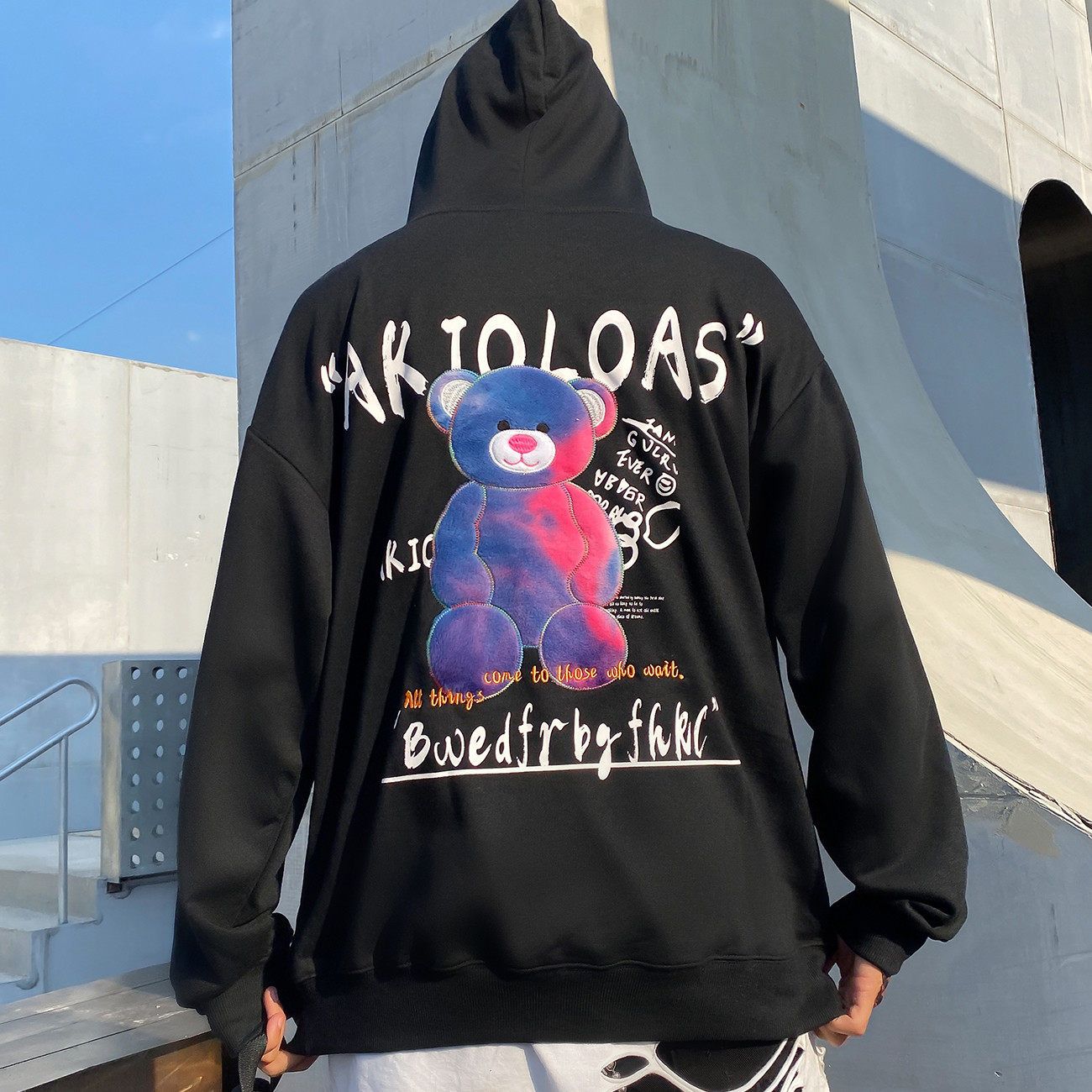 2021 New Autumn Pullover Embroidery Bear Harajuku Hip Hop Streetwear Hoodie Mens Loose Couple Hooded Sweatshirts Casual Black Vwwx, White
2021 New Autumn Pullover Embroidery Bear Harajuku Hip Hop Streetwear Hoodie Mens Loose Couple Hooded Sweatshirts Casual Black Vwwx, White