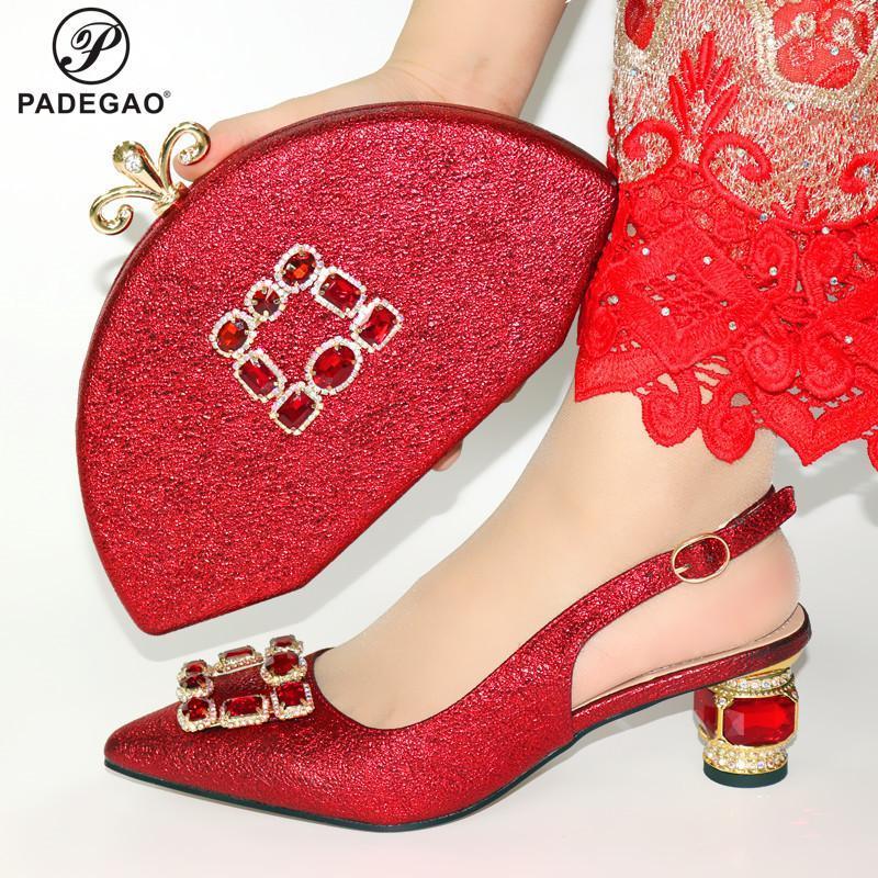 Red Color Christmas Special Design with Shinning Crystal Comfortable Heels Matching Shoes and Bag Set for Royal Party1, Pink
Red Color Christmas Special Design with Shinning Crystal Comfortable Heels Matching Shoes and Bag Set for Royal Party1, Pink
