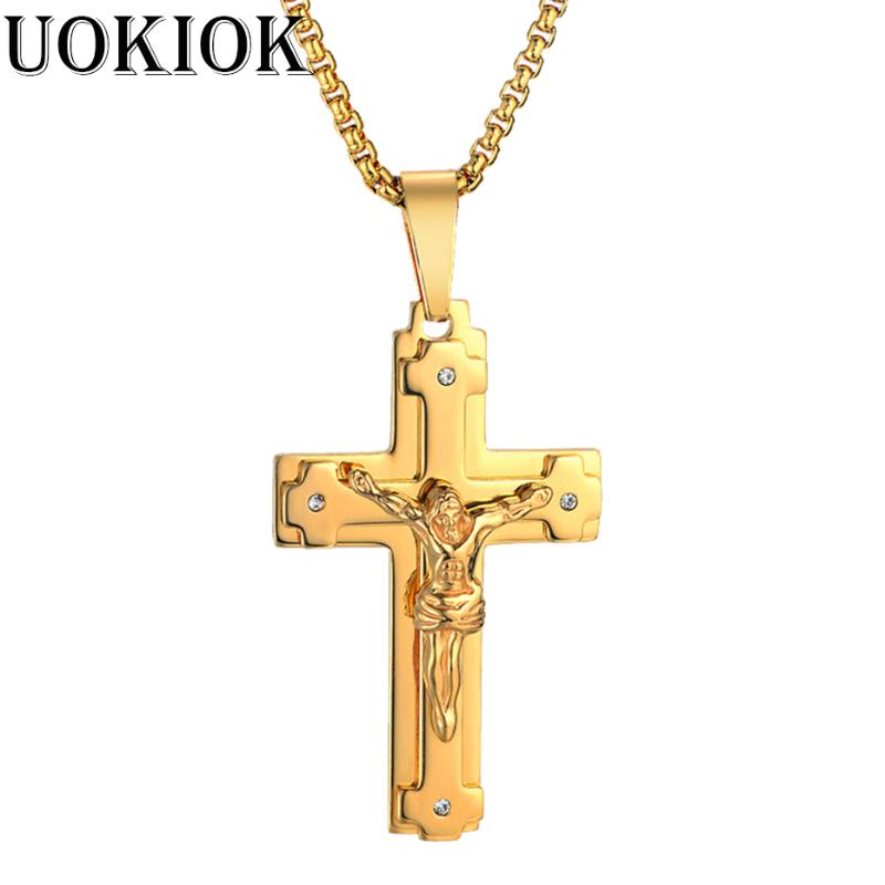 Iced Out Gold Big Jesus Cross Penddant Necklace For Men/Women and Stainless Steel Chain Length Hip Hop Jewelry
Iced Out Gold Big Jesus Cross Penddant Necklace For Men/Women and Stainless Steel Chain Length Hip Hop Jewelry
