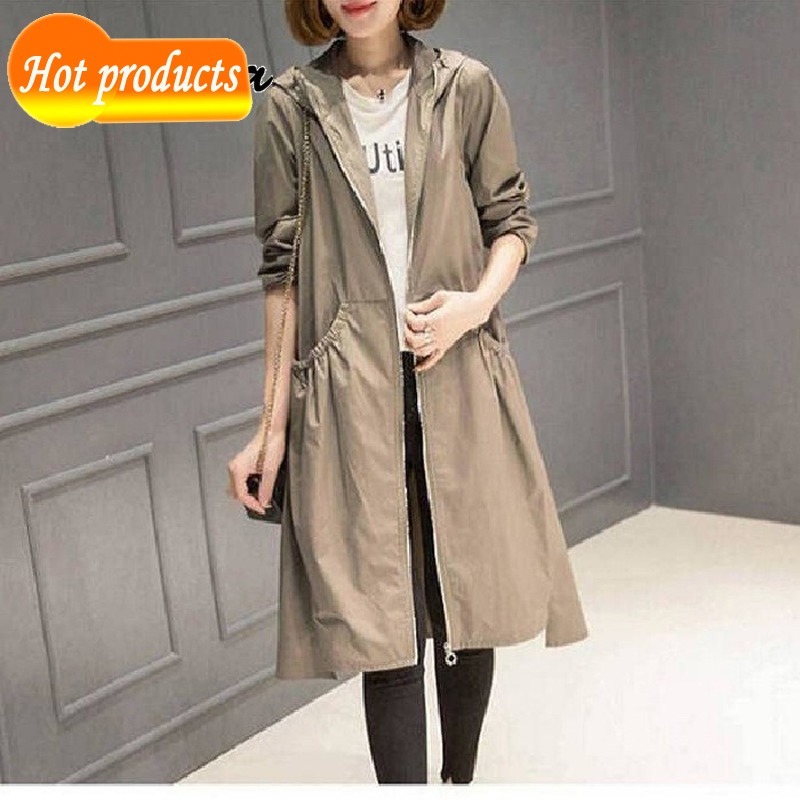 Spring autumn long with casual hood pocket female windbreakers jacket dwaterproof water women's jackets 4xl QWHT, Red.
Spring autumn long with casual hood pocket female windbreakers jacket dwaterproof water women's jackets 4xl QWHT, Red.
