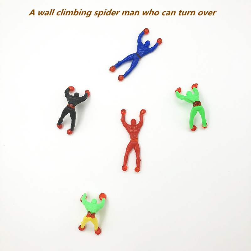 Fidget Toys Squishy Sticky wall climbing spider man children's toy trick decompression magic somersault rock climbing villain