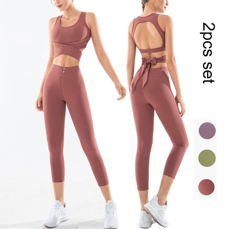Women Sports Suits Bowknot Wireless Sport Bra and Calf Leggings 2PCS Exersice Yoga Set, Green
Women Sports Suits Bowknot Wireless Sport Bra and Calf Leggings 2PCS Exersice Yoga Set, Green