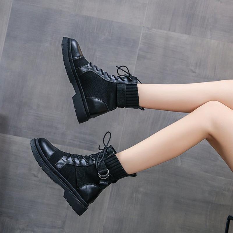 Women Ankle Boots Motorcycle Botas 2021 Female Autumn Footwear Ladies Shoes Platform Casual Shoes New Fashion Knitting Lace up, Black
Women Ankle Boots Motorcycle Botas 2021 Female Autumn Footwear Ladies Shoes Platform Casual Shoes New Fashion Knitting Lace up, Black