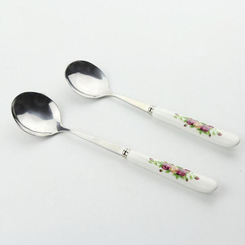 5Pcs/Set Stainless Steel Ceramic Handle Spoon Creative Coffee Spoon Honey Dessert Ice Cream Small Teaspoon
5Pcs/Set Stainless Steel Ceramic Handle Spoon Creative Coffee Spoon Honey Dessert Ice Cream Small Teaspoon