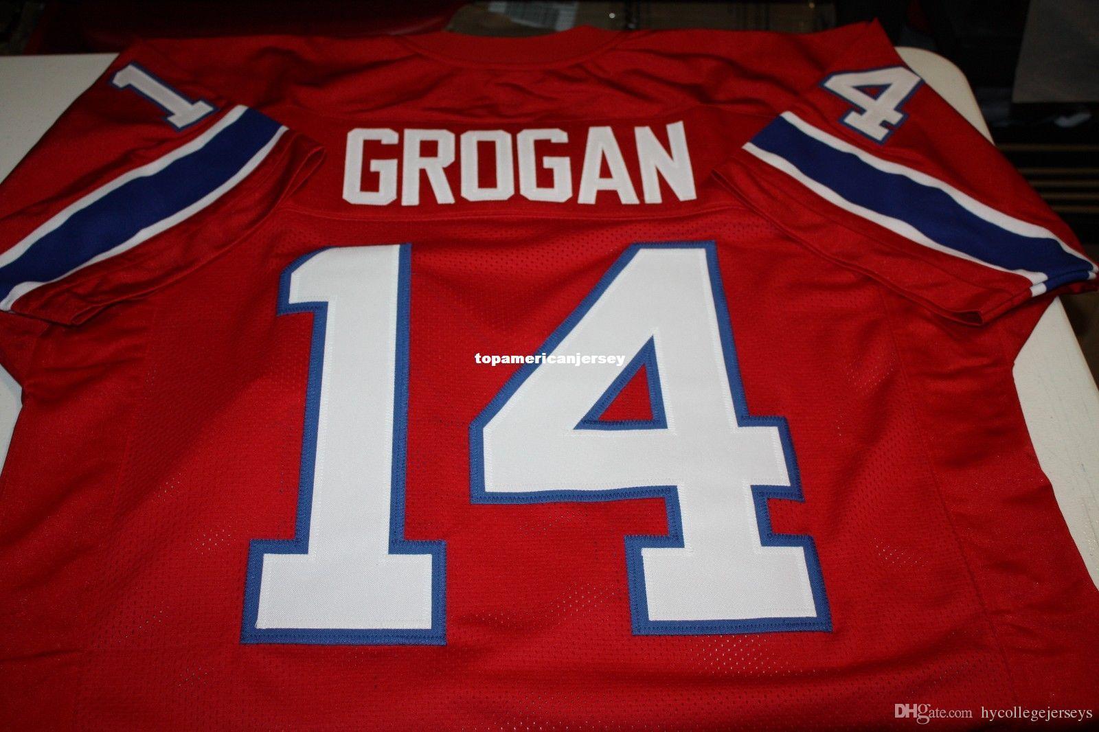 Cheap Retro #14 STEVE GROGAN Custom MITCHELL & NESS Jersey 1985 RED Stitching men's Football Jerseys Running
Cheap Retro #14 STEVE GROGAN Custom MITCHELL & NESS Jersey 1985 RED Stitching men's Football Jerseys Running