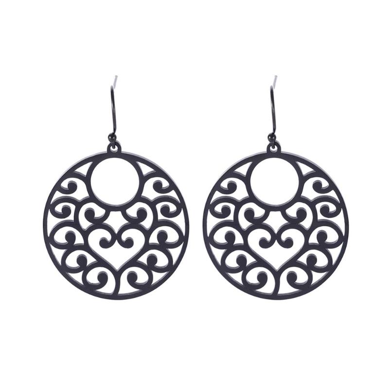 Sipuris Vintage Statement Drop Earrings Round Love Hollow Filigree Stainless Dangle Earrings For Women Golden Black Jewelry Gift
Sipuris Vintage Statement Drop Earrings Round Love Hollow Filigree Stainless Dangle Earrings For Women Golden Black Jewelry Gift