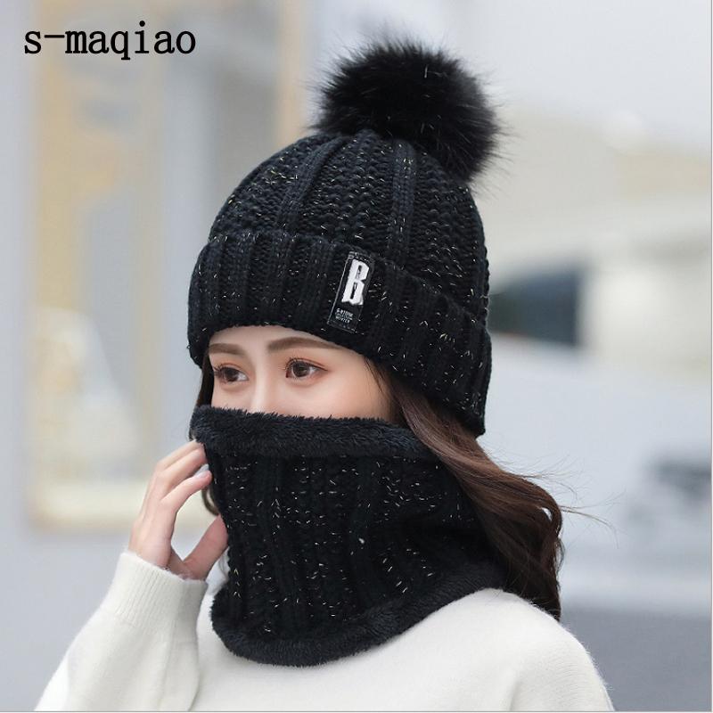 Warm Winter Skullies Beanies Knitted Hat Women Brand 2020 High Quality Winter Women Ball Ski Fur PomPoms Hats Wool Knitted Scarf, Milky white 1
Warm Winter Skullies Beanies Knitted Hat Women Brand 2020 High Quality Winter Women Ball Ski Fur PomPoms Hats Wool Knitted Scarf, Milky white 1