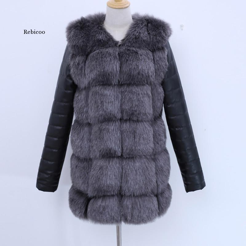 Winter New Women Fur Coat High Imitation Silver Fur Coat Removable Sleeves Thick Warm Coats Overcoat, Black
Winter New Women Fur Coat High Imitation Silver Fur Coat Removable Sleeves Thick Warm Coats Overcoat, Black