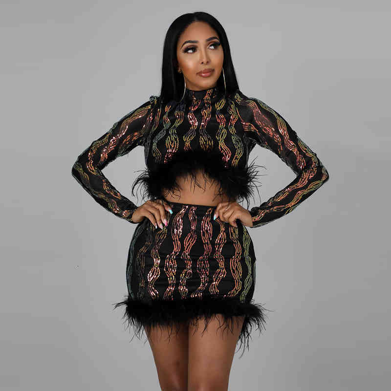 Ladies Spring And Autumn Fashion Long Sleeve Round Neck Sexy Bead Sequin Wool Coat Short Skirt Two Piece Dress Set, White
Ladies Spring And Autumn Fashion Long Sleeve Round Neck Sexy Bead Sequin Wool Coat Short Skirt Two Piece Dress Set, White