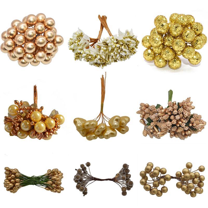 Gold Mini Plastic Artificial Flower Stamen Fruit Cherry Berries DIY Christmas Wedding Wreath Craft Fake Flower Home Decoration1, F11-10pcs gold
Gold Mini Plastic Artificial Flower Stamen Fruit Cherry Berries DIY Christmas Wedding Wreath Craft Fake Flower Home Decoration1, F11-10pcs gold