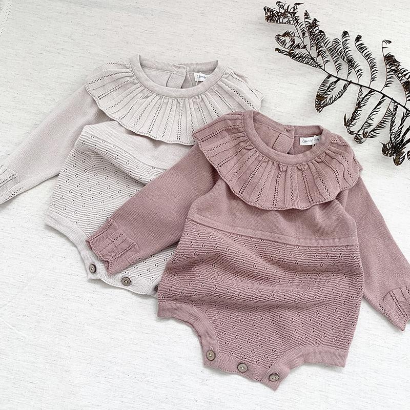 Rompers Infant Baby Girls Knitting Cotton Long Sleeve Jumpsuit Lotus Leaf Collar Spring Autumn Clothes Toddler Girl Romper, Blue
Rompers Infant Baby Girls Knitting Cotton Long Sleeve Jumpsuit Lotus Leaf Collar Spring Autumn Clothes Toddler Girl Romper, Blue