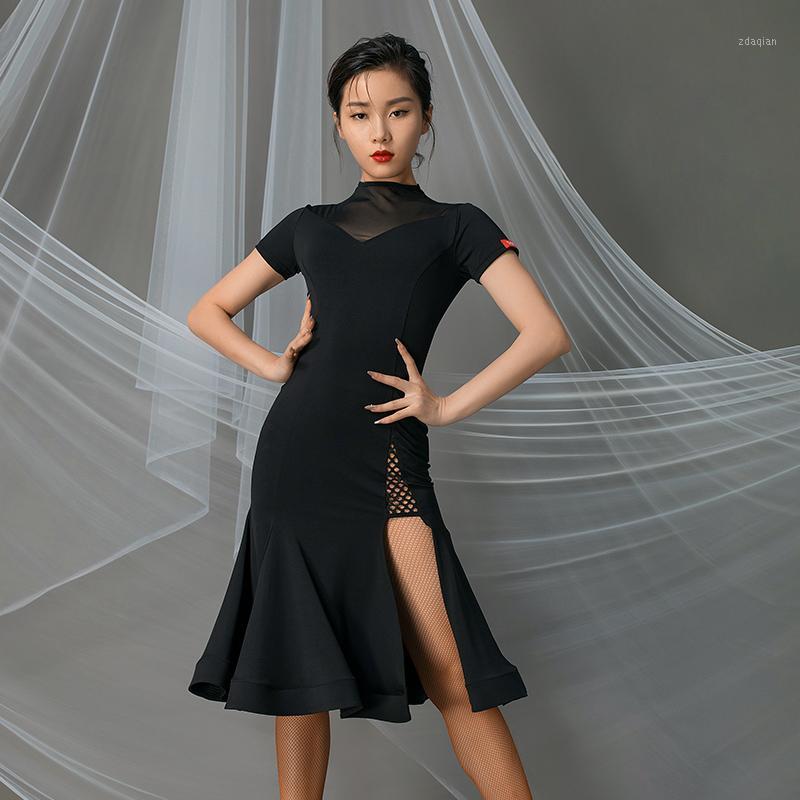 New Female Latin Dance Clothes For Women Adult Short Sleeve Black Mesh Gauze Practice Dresses Rumba Tango Samba Costumes VO9841
New Female Latin Dance Clothes For Women Adult Short Sleeve Black Mesh Gauze Practice Dresses Rumba Tango Samba Costumes VO9841