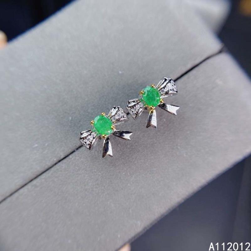 KJJEAXCMY fine jewelry 925 silver natural Emerald new girl luxury earrings hot selling ear stud support test Chinese style
KJJEAXCMY fine jewelry 925 silver natural Emerald new girl luxury earrings hot selling ear stud support test Chinese style