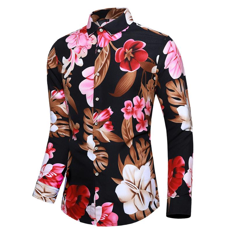 Hawaiian Shirt 2020 New Comfortable Flowers Print Casual Men Dress Shirts Long Sleeve Camisa Masculina Tuxedo Shirts -7XL, Black
Hawaiian Shirt 2020 New Comfortable Flowers Print Casual Men Dress Shirts Long Sleeve Camisa Masculina Tuxedo Shirts -7XL, Black