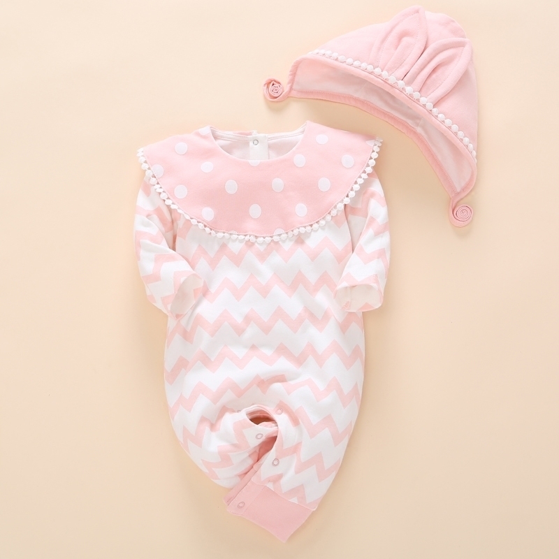 Newborn Clothes Romper Unisex Set 0 3 months Girl Summer autumn Fashion Cotton Clothing 1 year Baby birthday gift 201028
