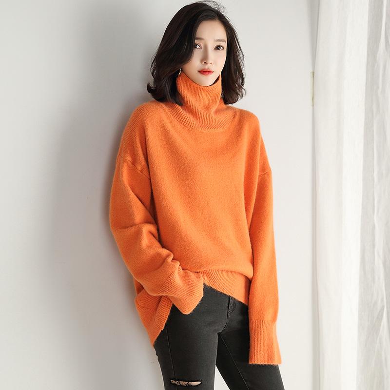 2021 Winter Warm Black Turtleneck Sweater Women Long Sleeve Casaul Korean Style Knit Tops Autumn Clothes Woman Sweaters WPY2071, Orange
2021 Winter Warm Black Turtleneck Sweater Women Long Sleeve Casaul Korean Style Knit Tops Autumn Clothes Woman Sweaters WPY2071, Orange