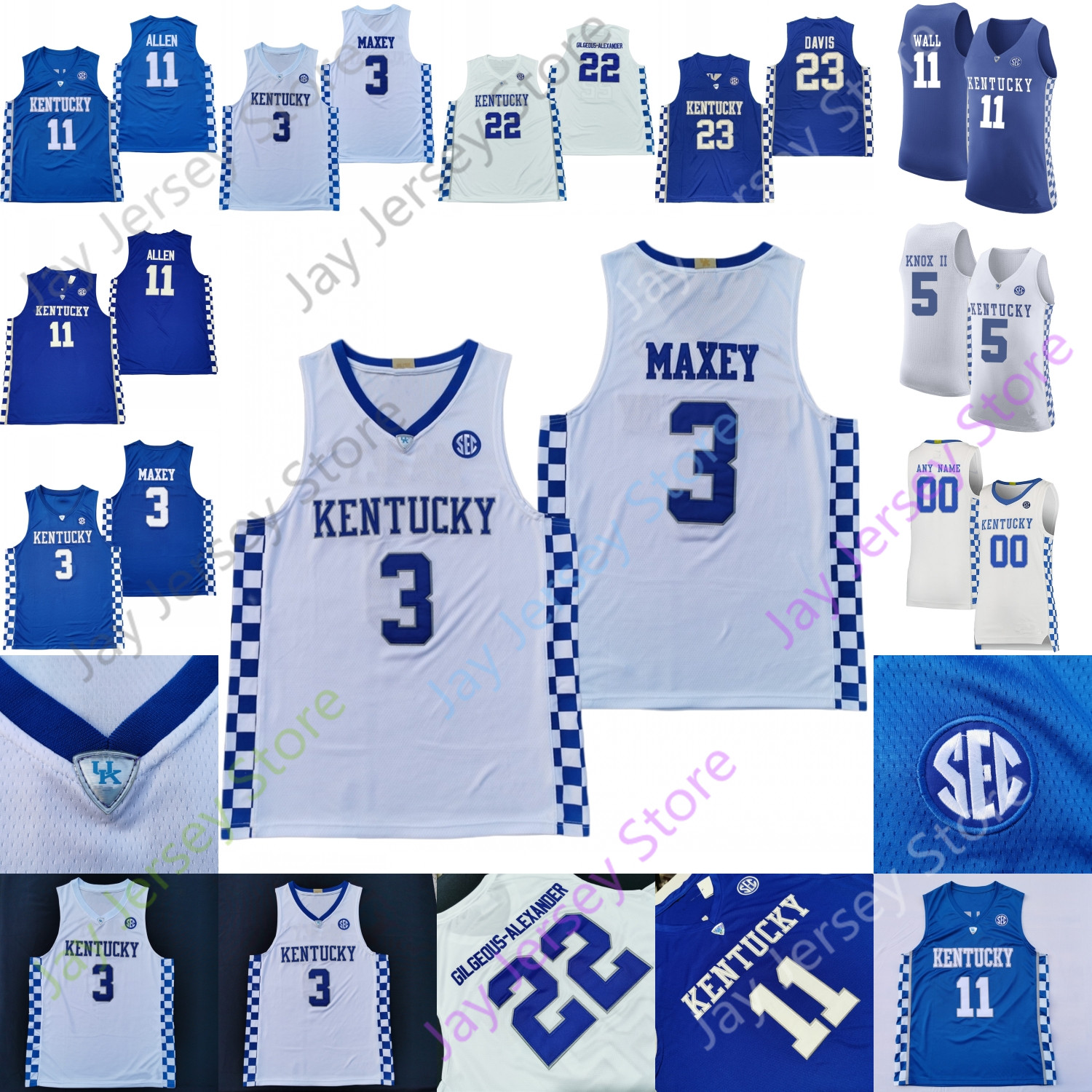 Kentucky Wildcats Basketball Jersey NCAA College BJ Boston Terrence Clarke Keion Brooks Jr. Isaiah Jackson Devin Askew Lance Ware Fletcher, Blue 2019
Kentucky Wildcats Basketball Jersey NCAA College BJ Boston Terrence Clarke Keion Brooks Jr. Isaiah Jackson Devin Askew Lance Ware Fletcher, Blue 2019