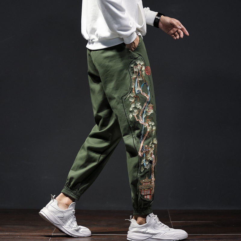 Trousers 2021 Men's Autumn Fine New Chinese Style Embroidered Pants Fashion Youth Clothing K3DJ, Khaki.
Trousers 2021 Men's Autumn Fine New Chinese Style Embroidered Pants Fashion Youth Clothing K3DJ, Khaki.