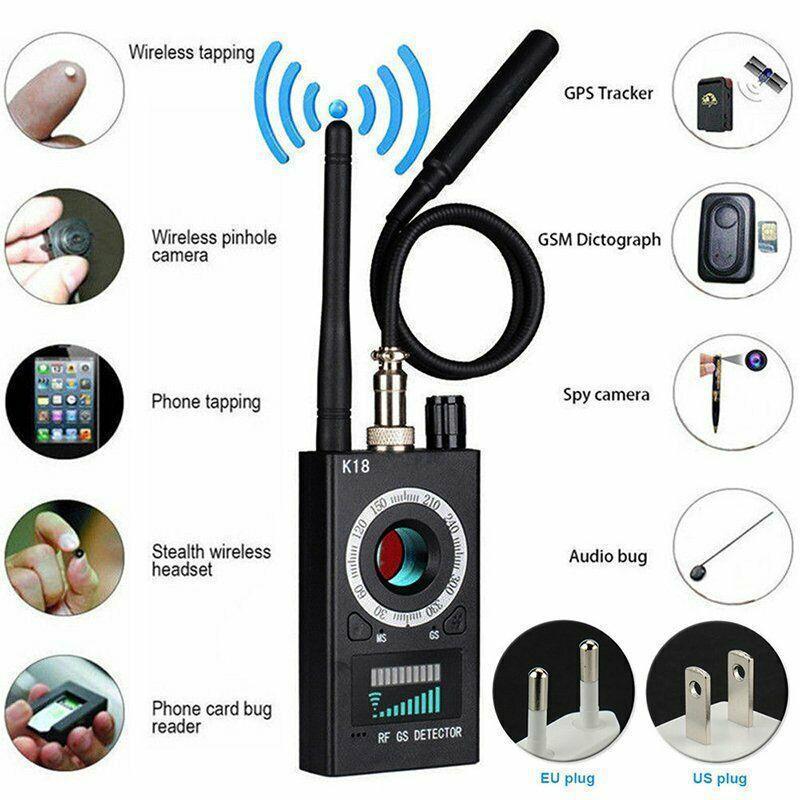 

K18 Multi-function Anti Detector Camera GSM Audio Bug Finder GPS Signal Lens RF Tracker Detect Wireless Products 1MHz-6.5GHz1