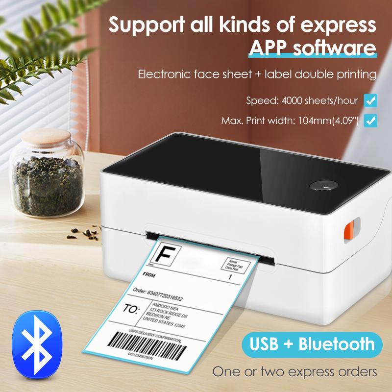 Shipping Label Printer Thermal Label Printer for Shipping Packages High Speed Printing Compatible for Windows Bluetooth
Shipping Label Printer Thermal Label Printer for Shipping Packages High Speed Printing Compatible for Windows Bluetooth
