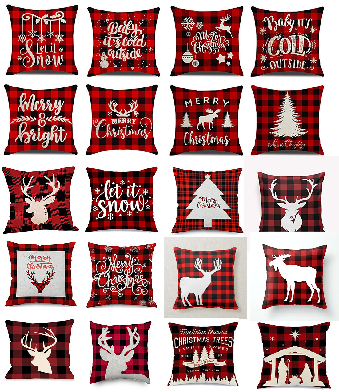 Multi Size Xmas Pillow Case Sofa Cushion Covers Home Christmas Snowflake Santa Elk Decor, Mixed
Multi Size Xmas Pillow Case Sofa Cushion Covers Home Christmas Snowflake Santa Elk Decor, Mixed