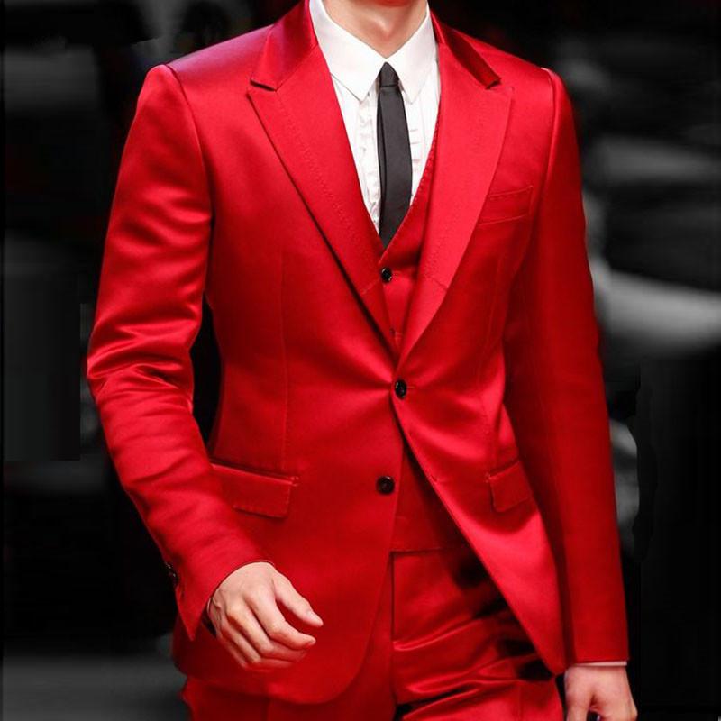 Handsome Red Mens Dinner Prom Suits Costume Homme Mariage Groomsmen Wedding Blazer Suit 3Pcs (Jacket+Pants+Vest
Handsome Red Mens Dinner Prom Suits Costume Homme Mariage Groomsmen Wedding Blazer Suit 3Pcs (Jacket+Pants+Vest