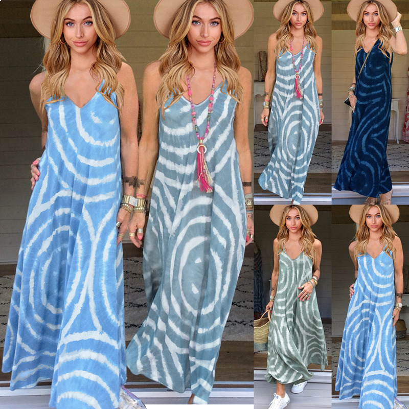 2021 New Plus Female Size Summer No Sleeves Maxi Dresses for Women Dressed Women's Clothes with Low-cut v Vintage Dress F5hs, Lq068 blue
2021 New Plus Female Size Summer No Sleeves Maxi Dresses for Women Dressed Women's Clothes with Low-cut v Vintage Dress F5hs, Lq068 blue