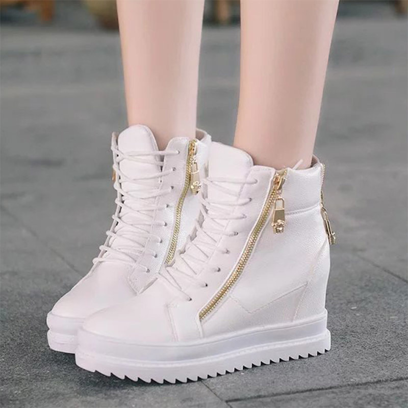 Casual Women's Leather From Sports Plutonium Run with White Side Zipper Shoes High Ankle Platform Sneaker Boots Q5se
Casual Women's Leather From Sports Plutonium Run with White Side Zipper Shoes High Ankle Platform Sneaker Boots Q5se