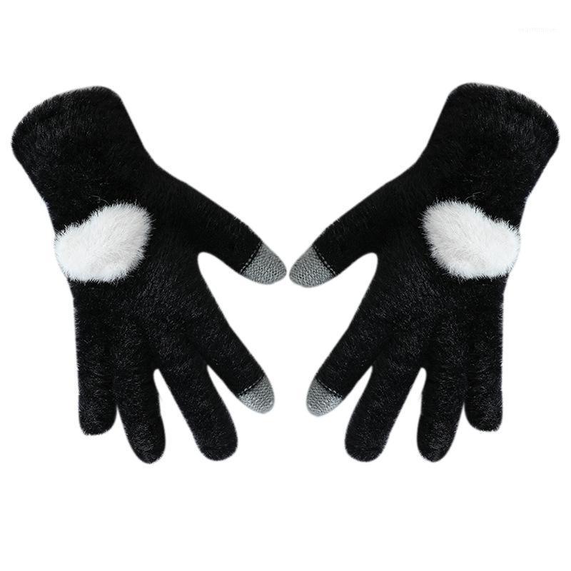 Winter Warm Soft Fur Knit Outdoor Sport Cycling Mittens Women Plush Thick Cute Heart Touch screen Driving Glove I31
Winter Warm Soft Fur Knit Outdoor Sport Cycling Mittens Women Plush Thick Cute Heart Touch screen Driving Glove I31