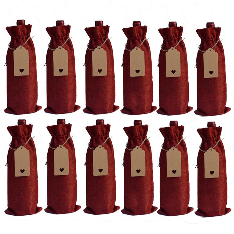 12pcs Reusable With Drawstring Travel Dinner Wine Bottle With Hang Tag Party Wedding Dust Proof Gift Bag Home Packing Linen
12pcs Reusable With Drawstring Travel Dinner Wine Bottle With Hang Tag Party Wedding Dust Proof Gift Bag Home Packing Linen
