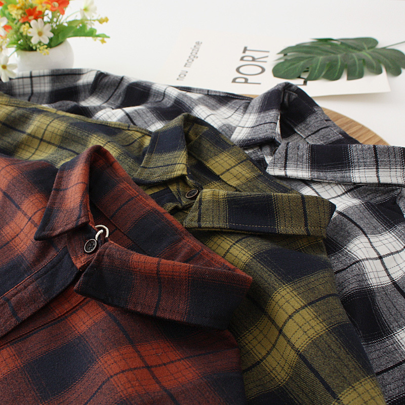 2021 New Plaid Shirts Women Blouses Tops Long Sleeve Two Pockets Oversized Female Clothes Outwear Good Quality Spring News 8wbg, Red
2021 New Plaid Shirts Women Blouses Tops Long Sleeve Two Pockets Oversized Female Clothes Outwear Good Quality Spring News 8wbg, Red