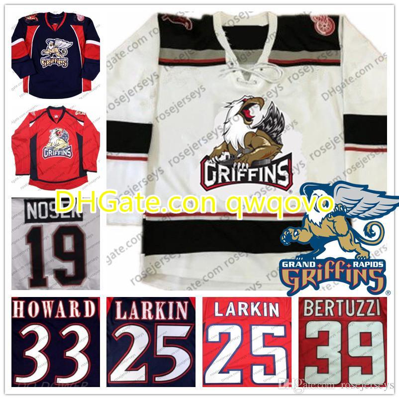 Grand Rapids Griffins #25 Larkin 39 Tyler Bertuzzi 33 Jimmy Howard 19 Tomas Nosek Red Navy Blue White Vintage Hockey Jerseys S-4XL, Black;red
Grand Rapids Griffins #25 Larkin 39 Tyler Bertuzzi 33 Jimmy Howard 19 Tomas Nosek Red Navy Blue White Vintage Hockey Jerseys S-4XL, Black;red