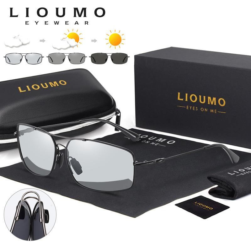 LIOUMO Memory Metal Frame Sunglasses For Men Polarized Sun Glasses Women Photochromic Driving Glasses Anti-Glare lentes de sol
LIOUMO Memory Metal Frame Sunglasses For Men Polarized Sun Glasses Women Photochromic Driving Glasses Anti-Glare lentes de sol