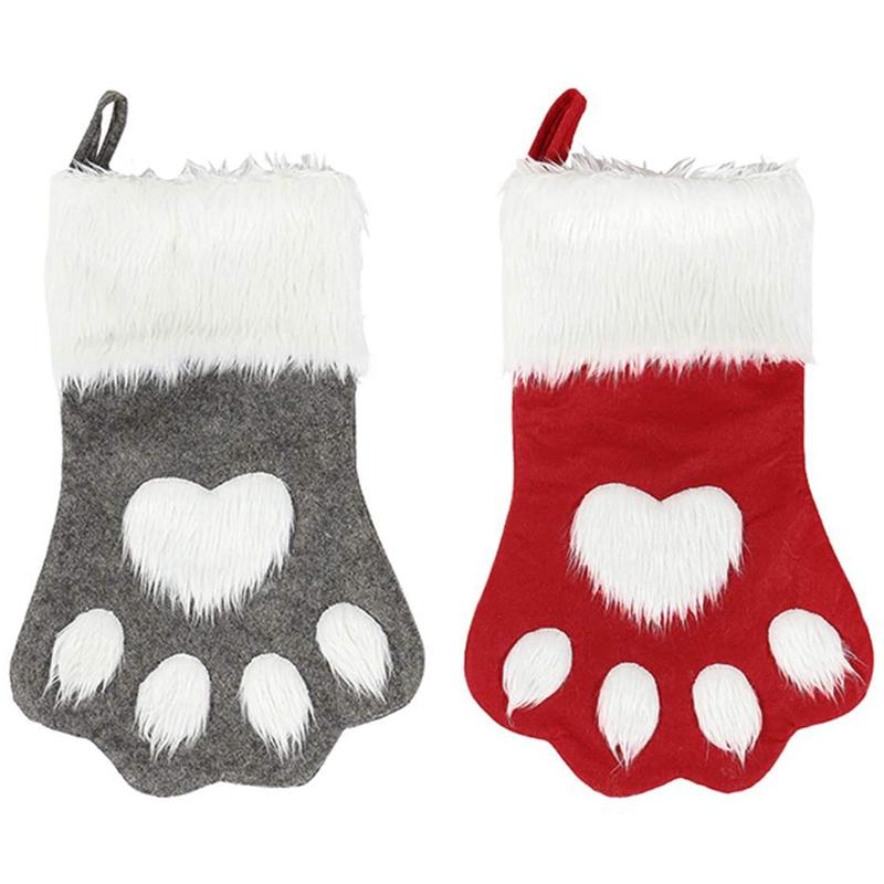 Dog Palm Christmas Stockings, Plush Hanging Socks for Holiday and Christmas Decorations (Large/18In, 2-Pack/Grey+Red
Dog Palm Christmas Stockings, Plush Hanging Socks for Holiday and Christmas Decorations (Large/18In, 2-Pack/Grey+Red