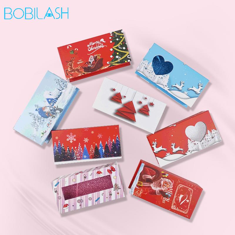 Wholesale Eyelash Packaging Box Christmas Style Rectangle Eyelashes Package 5/10/20/30PCS for 25mm Long EyeLashes
Wholesale Eyelash Packaging Box Christmas Style Rectangle Eyelashes Package 5/10/20/30PCS for 25mm Long EyeLashes