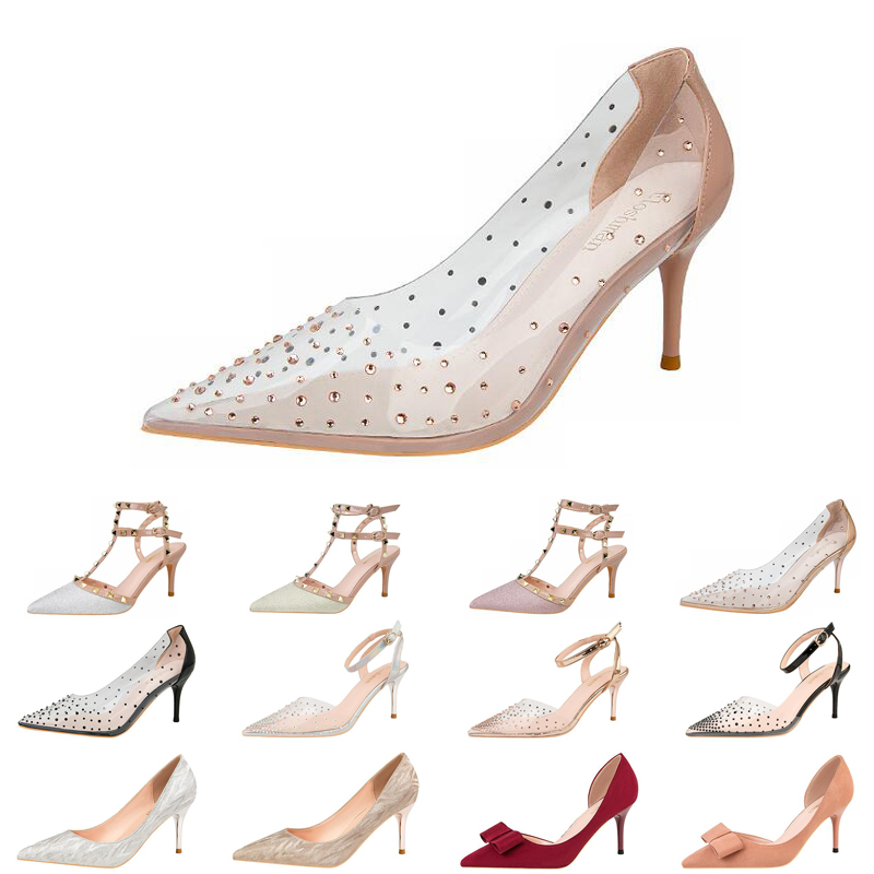 top luxury 7cm high heels fashion women casual shoes elegant Rhinestone transparent wedding glitter spikes Dress size 35-41, #1
top luxury 7cm high heels fashion women casual shoes elegant Rhinestone transparent wedding glitter spikes Dress size 35-41, #1