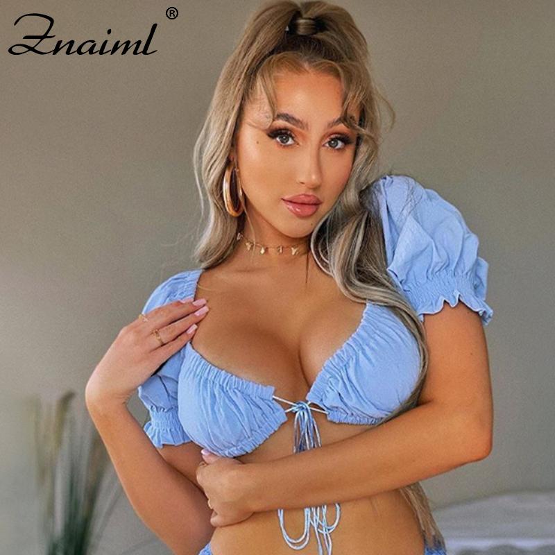Znaiml Elegant Women Pleats V-Neck Puff Sleeve Ruffled Solid Short Shirt Female Backless Front Lace Up Blouses Chic Chemise Tops, Beige
Znaiml Elegant Women Pleats V-Neck Puff Sleeve Ruffled Solid Short Shirt Female Backless Front Lace Up Blouses Chic Chemise Tops, Beige