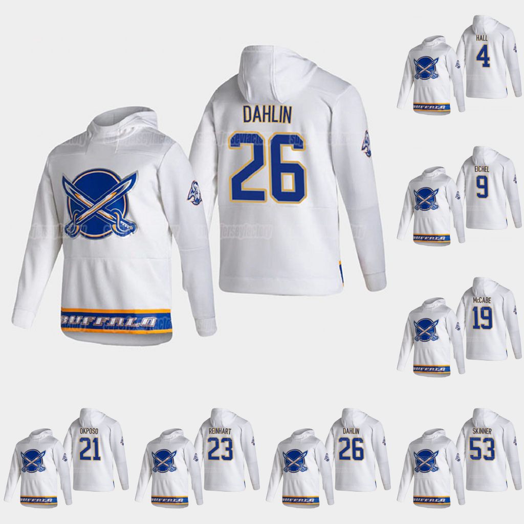 Buffalo Sabres 2021 Reverse Retro Jack Eichel Rasmus Dahlin Taylor Hall Victor Olofsson Rasmus Ristolainen Jeff Skinner Kyle Okposo Hoodie, Youth s-xl
Buffalo Sabres 2021 Reverse Retro Jack Eichel Rasmus Dahlin Taylor Hall Victor Olofsson Rasmus Ristolainen Jeff Skinner Kyle Okposo Hoodie, Youth s-xl
