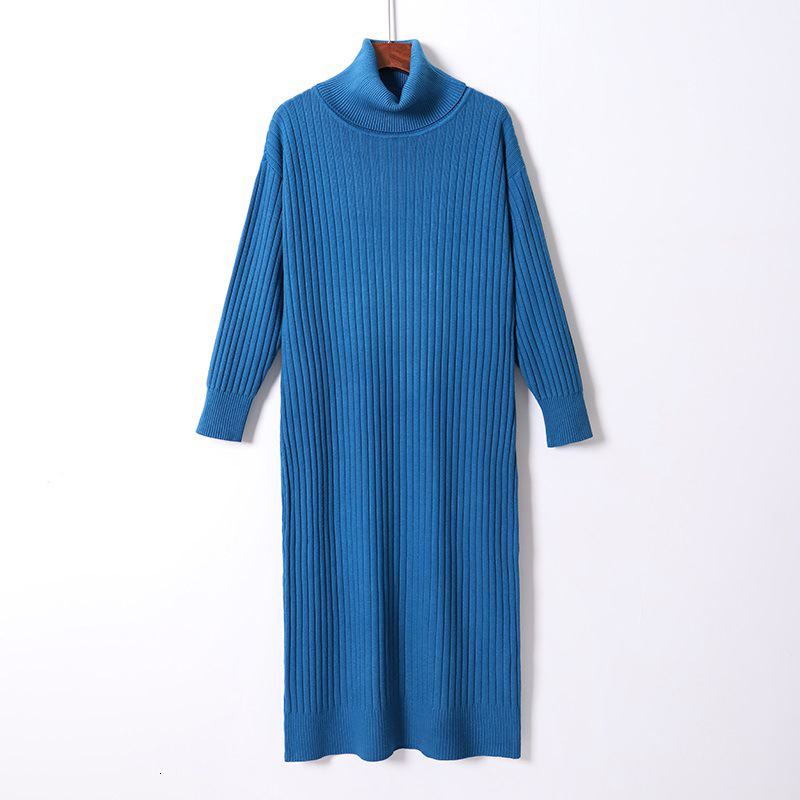 2021 New Winter Thick Knit Long Straight Women Warm Turtleneck Pullover Sweater Dress Oversized Chic Christmas Midi Dresses 3pqj, Blue
2021 New Winter Thick Knit Long Straight Women Warm Turtleneck Pullover Sweater Dress Oversized Chic Christmas Midi Dresses 3pqj, Blue