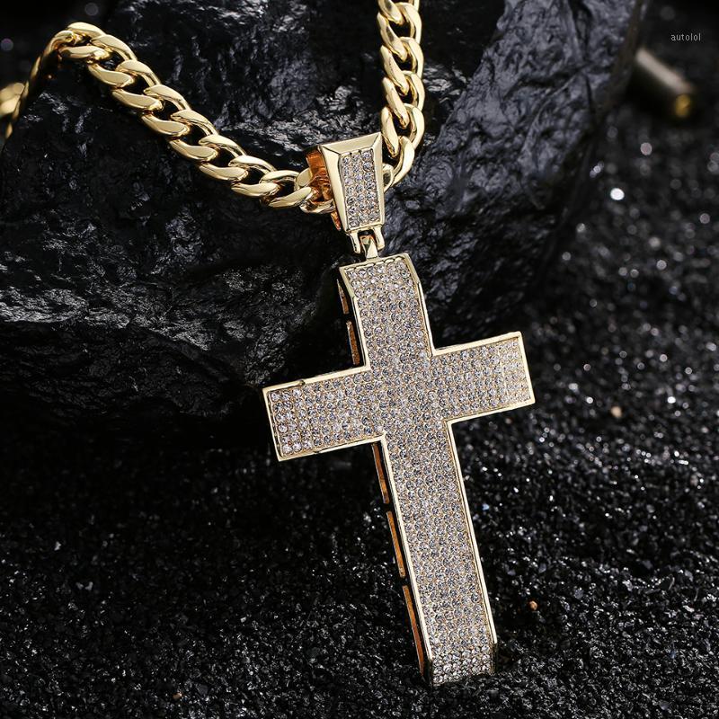 Punk Gold/Silver Color Huge Cross Necklace/Pendant Men Iced Out Bling Bling Crystal Charm Cross With Cuban Chain Hip Hop Jewelry1
Punk Gold/Silver Color Huge Cross Necklace/Pendant Men Iced Out Bling Bling Crystal Charm Cross With Cuban Chain Hip Hop Jewelry1