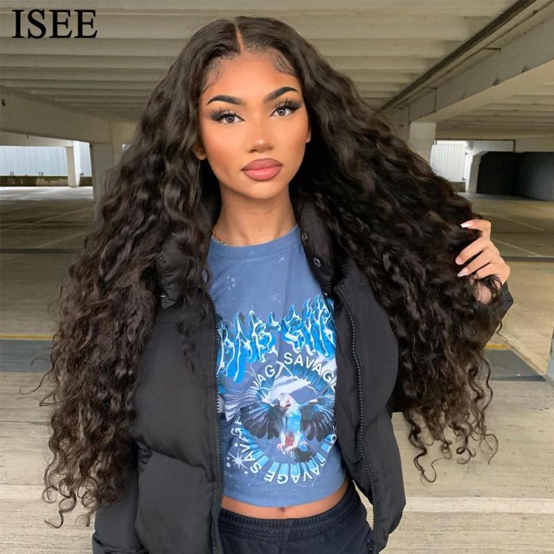 Brazilian Deep Wave HD Transparent Lace Frontal Wigs 150% Density 13X6 ISEE HAIR Wigs Loose Deep Wave Human Hair For Women, Black;brown
Brazilian Deep Wave HD Transparent Lace Frontal Wigs 150% Density 13X6 ISEE HAIR Wigs Loose Deep Wave Human Hair For Women, Black;brown