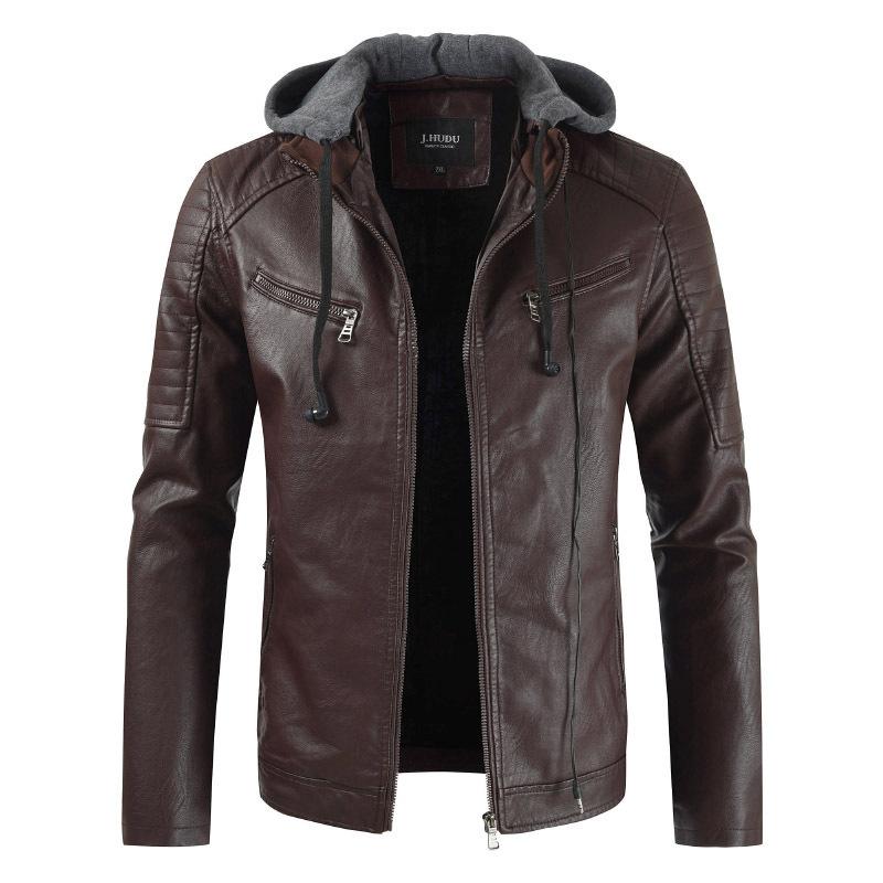 New Men's Hat Removable Leather Garments, Collar, Chest, Horizontal Zipper Leather Garments, Black
New Men's Hat Removable Leather Garments, Collar, Chest, Horizontal Zipper Leather Garments, Black