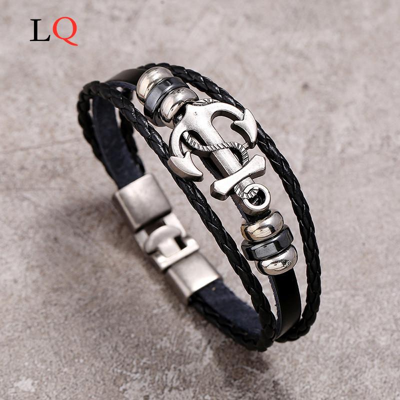 Multilayer Bracelet Men Casual Fashion Braided Leather Bracelets for Women Bracelet Punk Rock Jewelry Wholesale Stainless Steel
Multilayer Bracelet Men Casual Fashion Braided Leather Bracelets for Women Bracelet Punk Rock Jewelry Wholesale Stainless Steel