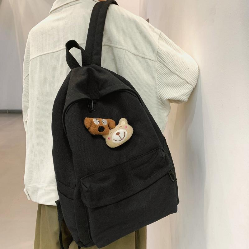 New Backpack Women Backpack with pin Solid Color Travel Bag Large Shoulder Bag Teenage Girl Student School Bagpack Rucksack, 02 black
New Backpack Women Backpack with pin Solid Color Travel Bag Large Shoulder Bag Teenage Girl Student School Bagpack Rucksack, 02 black